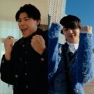 「BE:FIRST」のJUNON、LEOが歓喜のダンス／サントリー