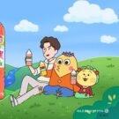 髙橋藍選手とコジコジが異色のコラボ!／サントリー食品