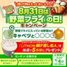 「野菜フライ」の日キャンペーンで「揚げ直し名人」当たる／カネテツデリカフーズ